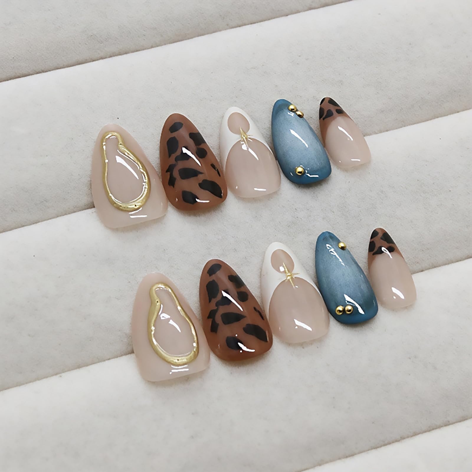 ASABITE kit uñas almendra con accesorios para manicura casera