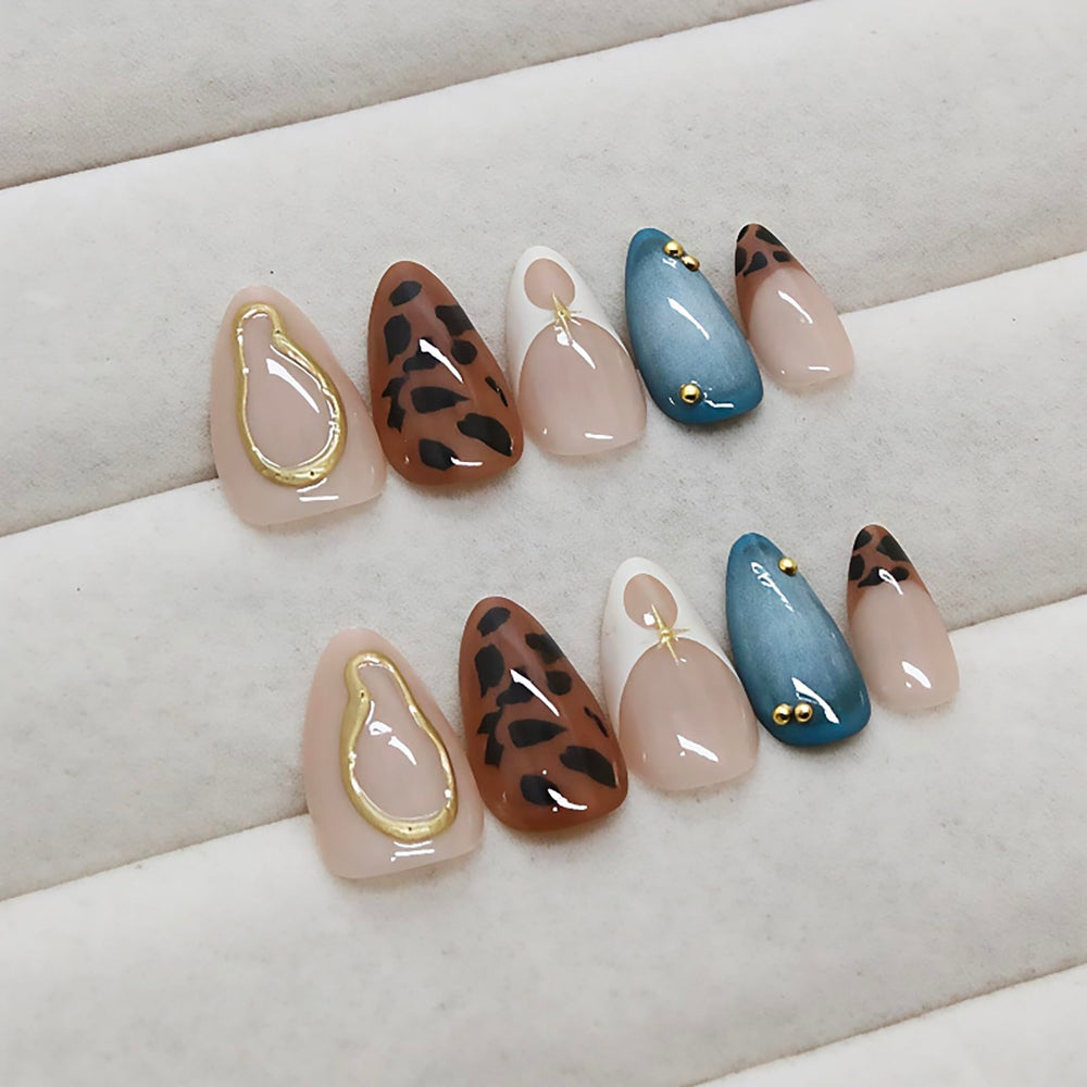 ASABITE kit uñas almendra con accesorios para manicura casera