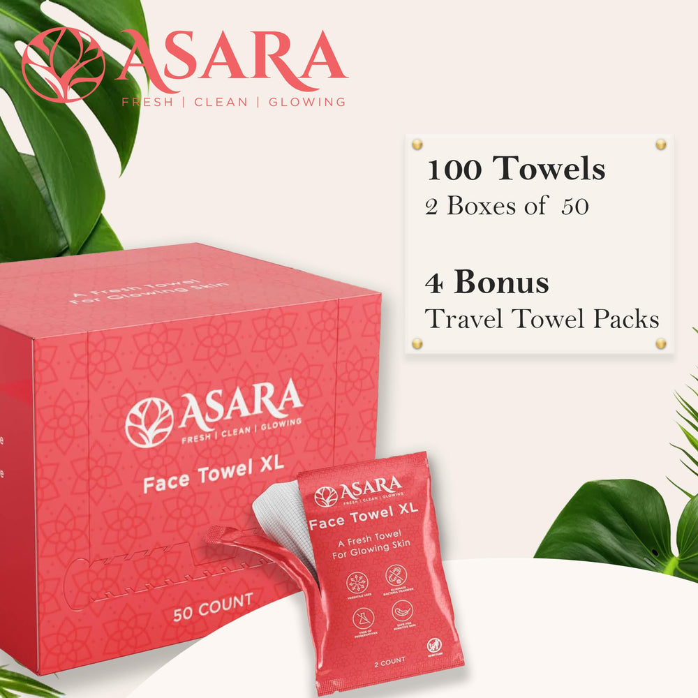 ASARA toallitas sin fragancia, ideales para piel sensible.