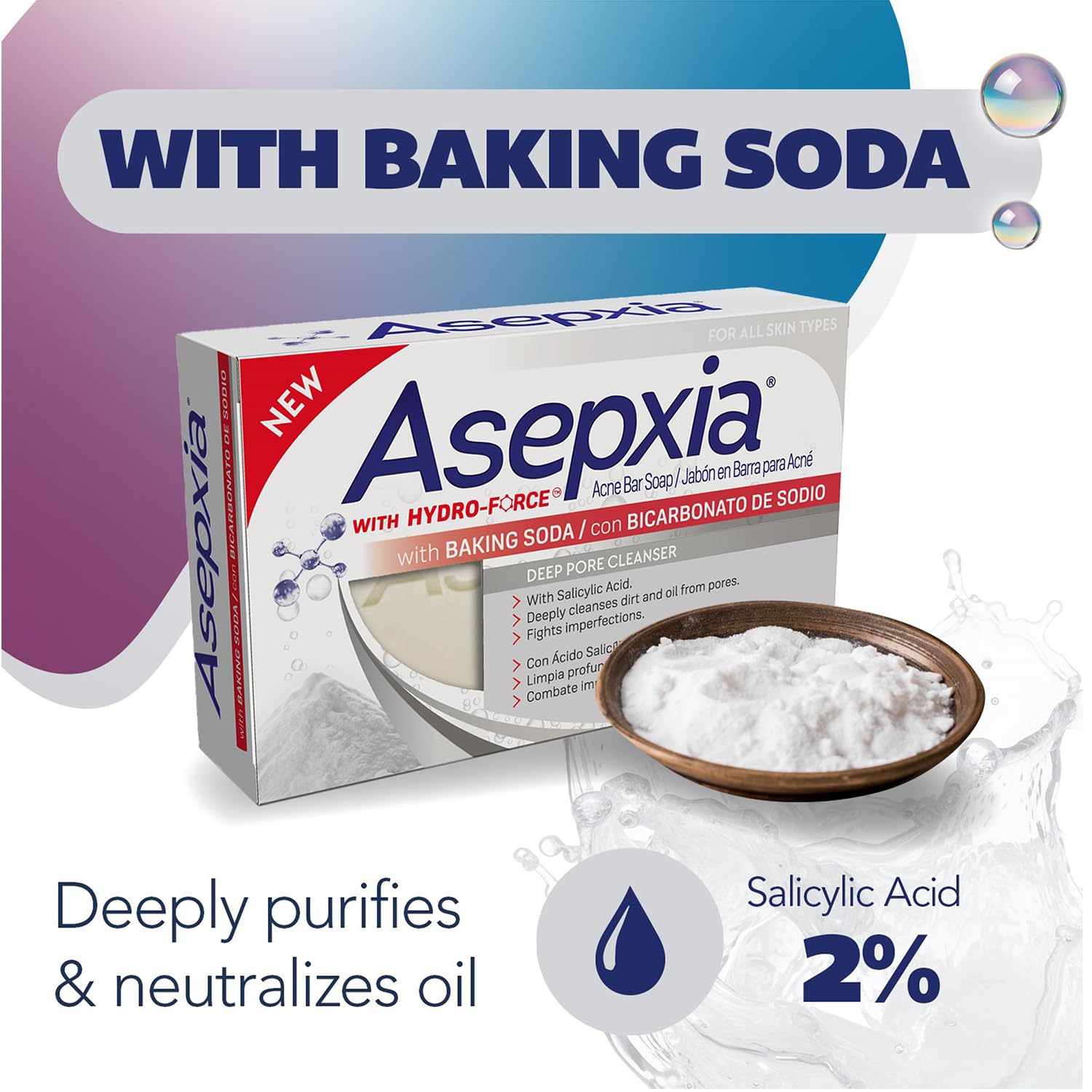 Asepxia barra formula suave: uso diario para piel sensible