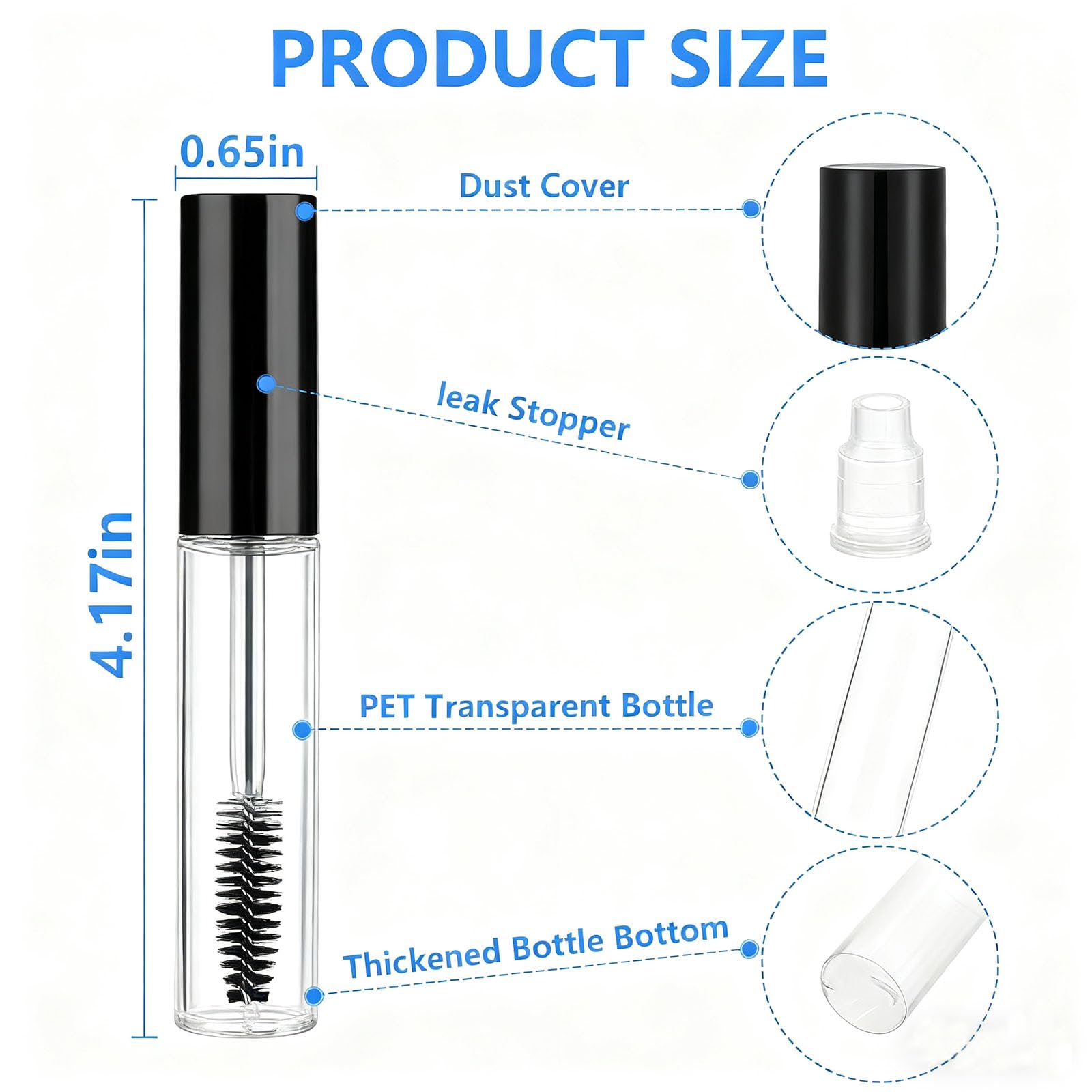 AskBed: tubos vacíos de 10 ml listos para relleno y almacenamiento.