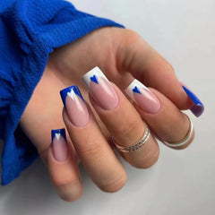 ASONRL detalle de corazones en uñas postizas, acabado elegante para ocasiones especiales
