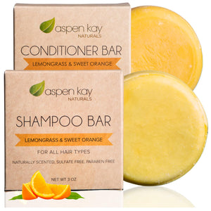 Aspen Kay Naturals barra champú argán cítrico: limpieza suave y brillo natural.