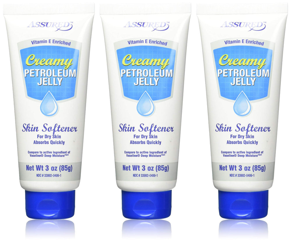 ASSURED crema vaselina cremosa en tubo de 3 onzas para manos suaves