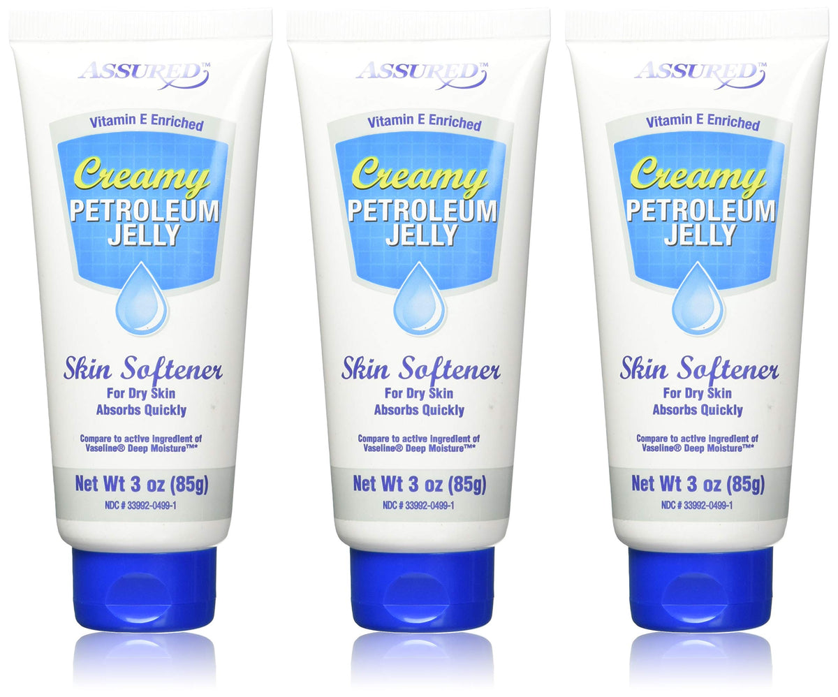 ASSURED crema vaselina cremosa en tubo de 3 onzas para manos suaves