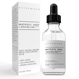 Asterwood Matrixyl 3000 + Argireline serum botella de 60 ml, hidratación diaria