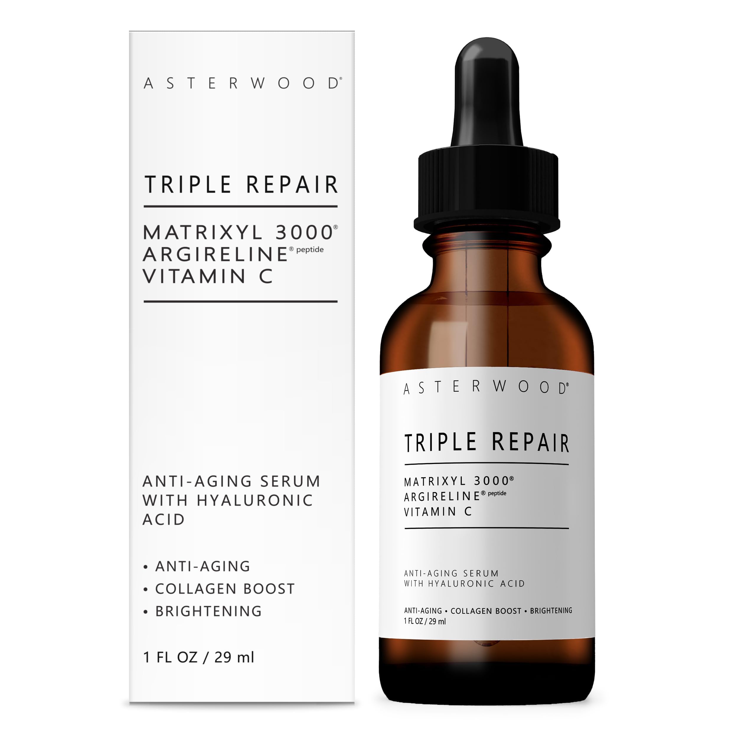 Asterwood Serum Reparación Triple: frasco para uso diario con beneficio de hidratación