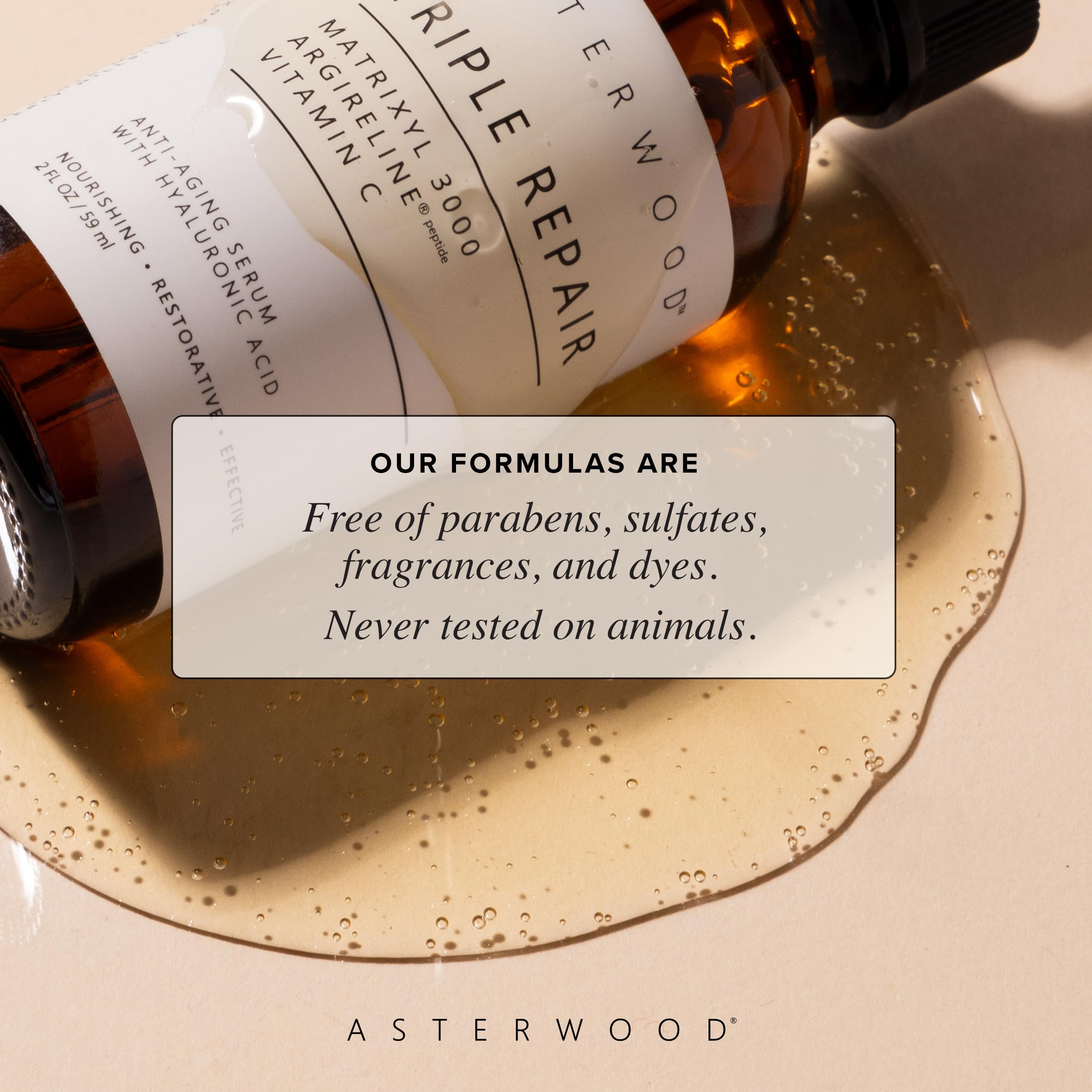 Asterwood Serum Reparación Triple: envase compacto para viaje y rutina diaria