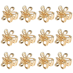 ASVNRES pinzas flor dorada mini, sujetan peinado con estilo