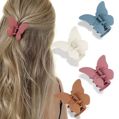 Atoden clip mariposa mate para cabello 2-6 pulgadas, sujeción suave y elegante.