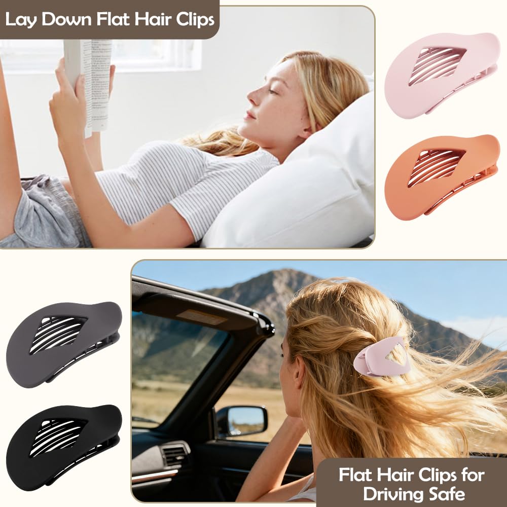 Pasadores de cabello plano modernos de Atoden para looks simples
