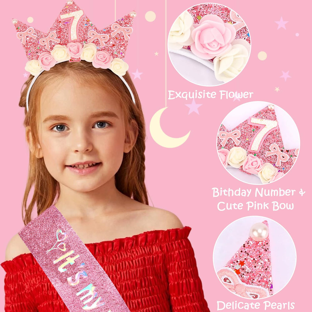 Tiara princesa Atoden, corona brillante para fotos y juegos.