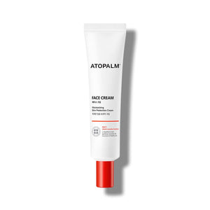 ATOPALM crema hidratante facial diaria para piel sensible, hidratación suave.