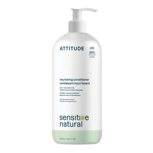 Acondicionador ATTITUDE Nutritivo, botella: cabello suave y manejable.