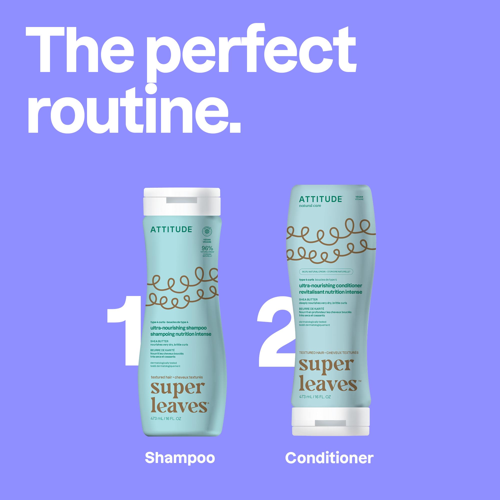 Nutrición y brillo para cabello rizado con ATTITUDE