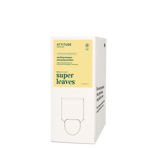 ATTITUDE Clarifying Shampoo, botella frontal, limpia profundamente el cuero cabelludo.