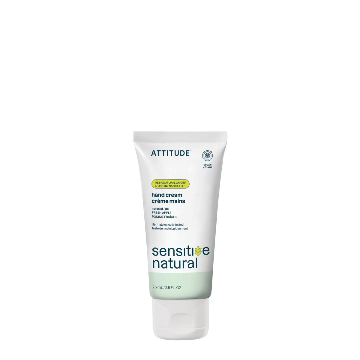 ATTITUDE crema manos sensibles avena: hidratación suave para piel delicada.