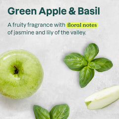 ATTITUDE Jabón de manos espumoso fragancia manzana verde con albahaca fresca.