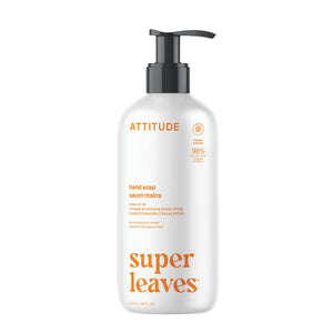 ATTITUDE jabon manos liquido con aroma naranja eucalipto para limpieza suave diaria