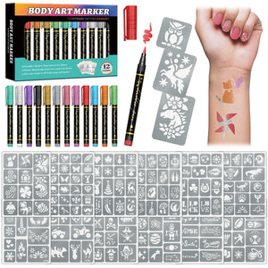ATYDKUG marcadores metalicos para tatuajes en la piel, acabado brillante.