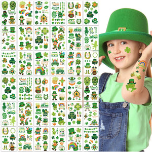 ATYDKUG tatuajes San Patricio 36 hojas, ideales para fiestas y disfraces seguros.