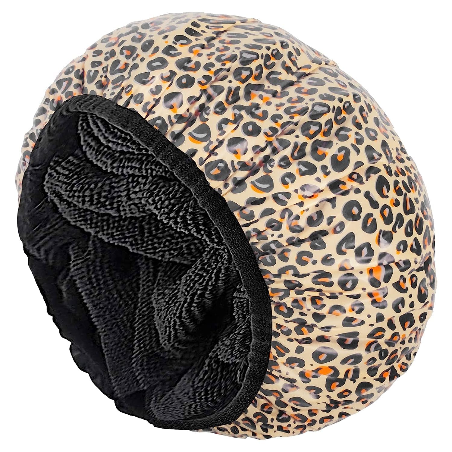 Gorro Auban con interior terry absorbe agua y mantiene el cabello seco.