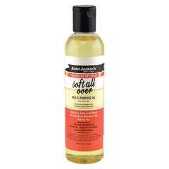 Aunt Jackie's aceite multiusos en botella de 8 oz para cabello y piel