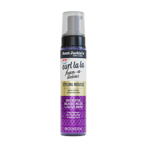 Aunt Jackie's Curl La La Mousse: bote-mousse; define rizos con brillo ligero.
