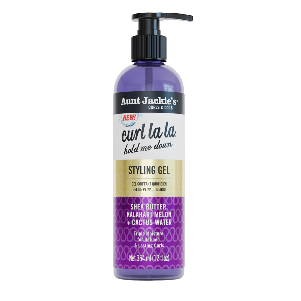 Aunt Jackie's Curl La La aplicación del gel para rizos, define sin apelmazar y fija de forma flexible.
