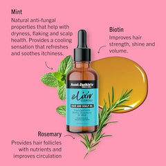 Aunt Jackie's Elixir Essentials con biotina nutre el cabello
