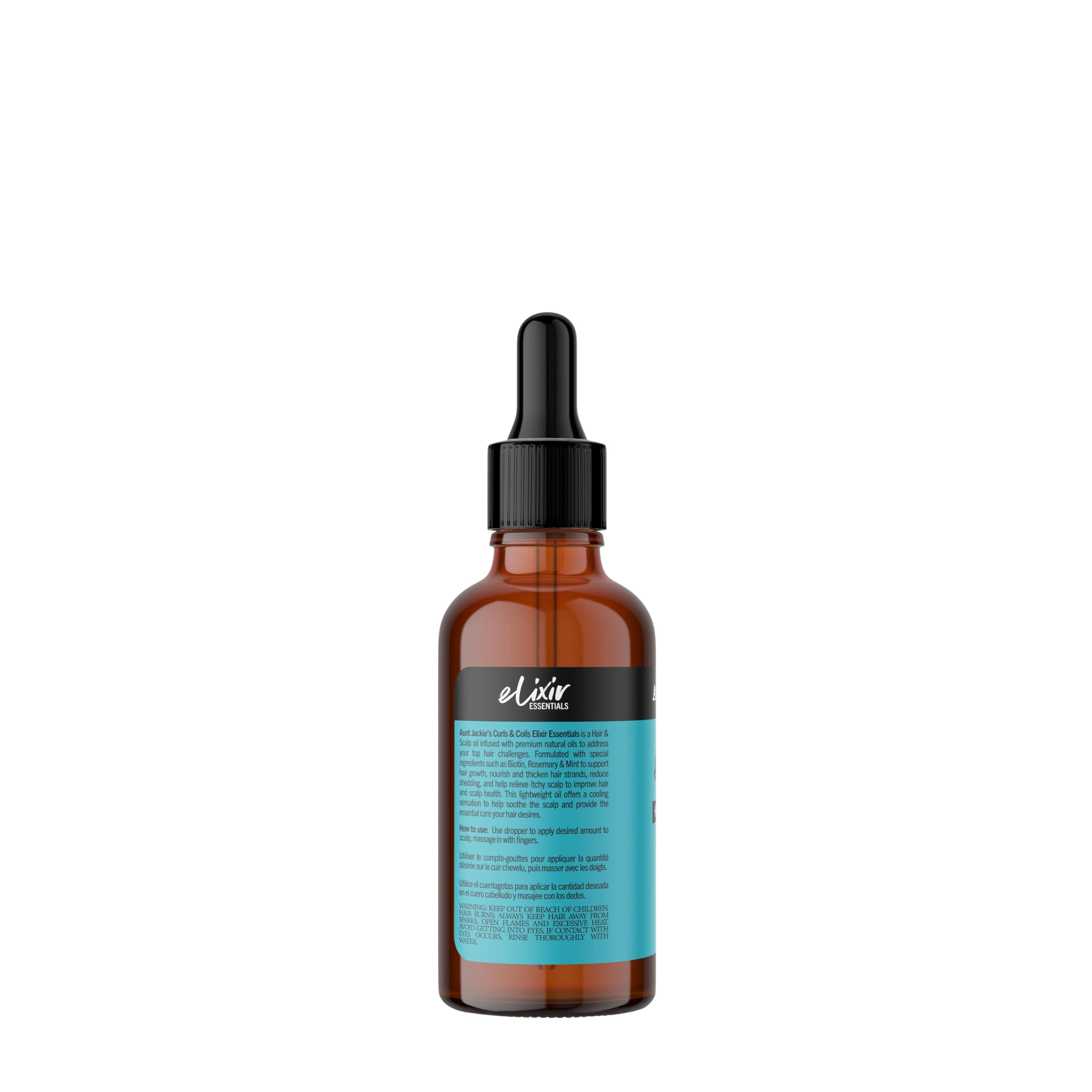 Frasco compacto de 2 oz para viaje con Aunt Jackie's Elixir Essentials