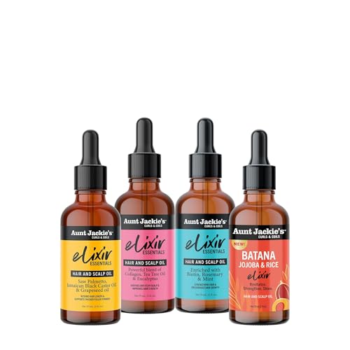 Rutina diaria de cuidado capilar con Aunt Jackie's Elixir Essentials