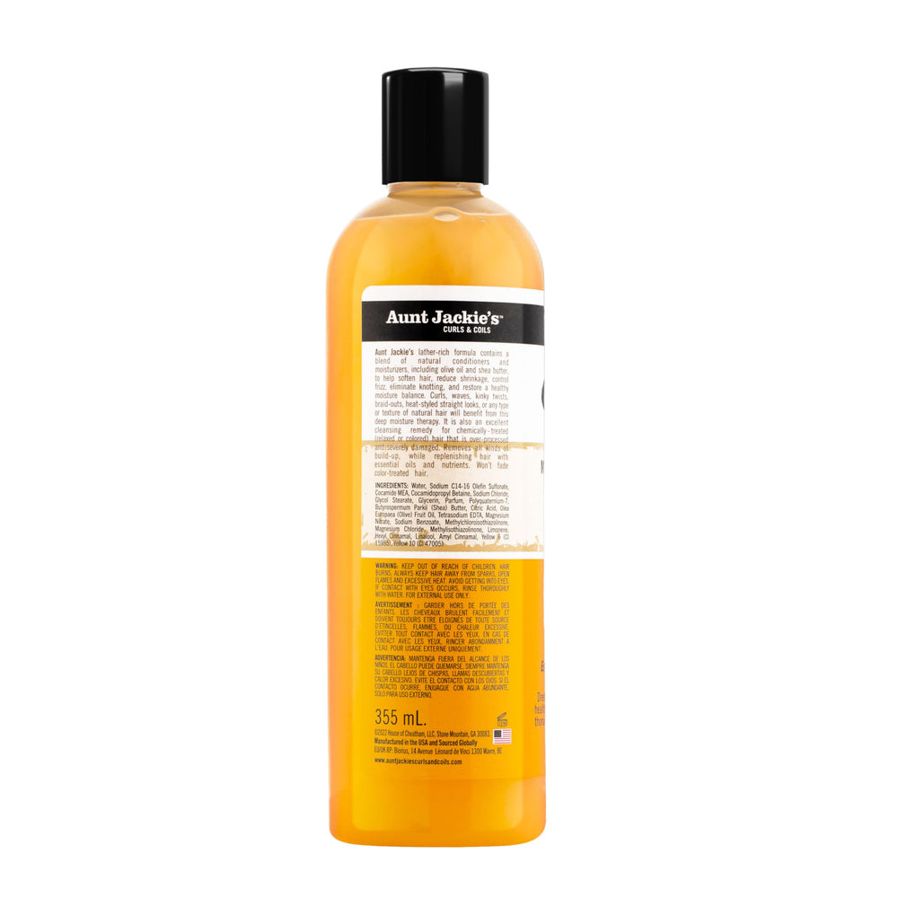 Aunt Jackie's Oh So Clean: acabado suave y brillo natural en rizos y ondas.