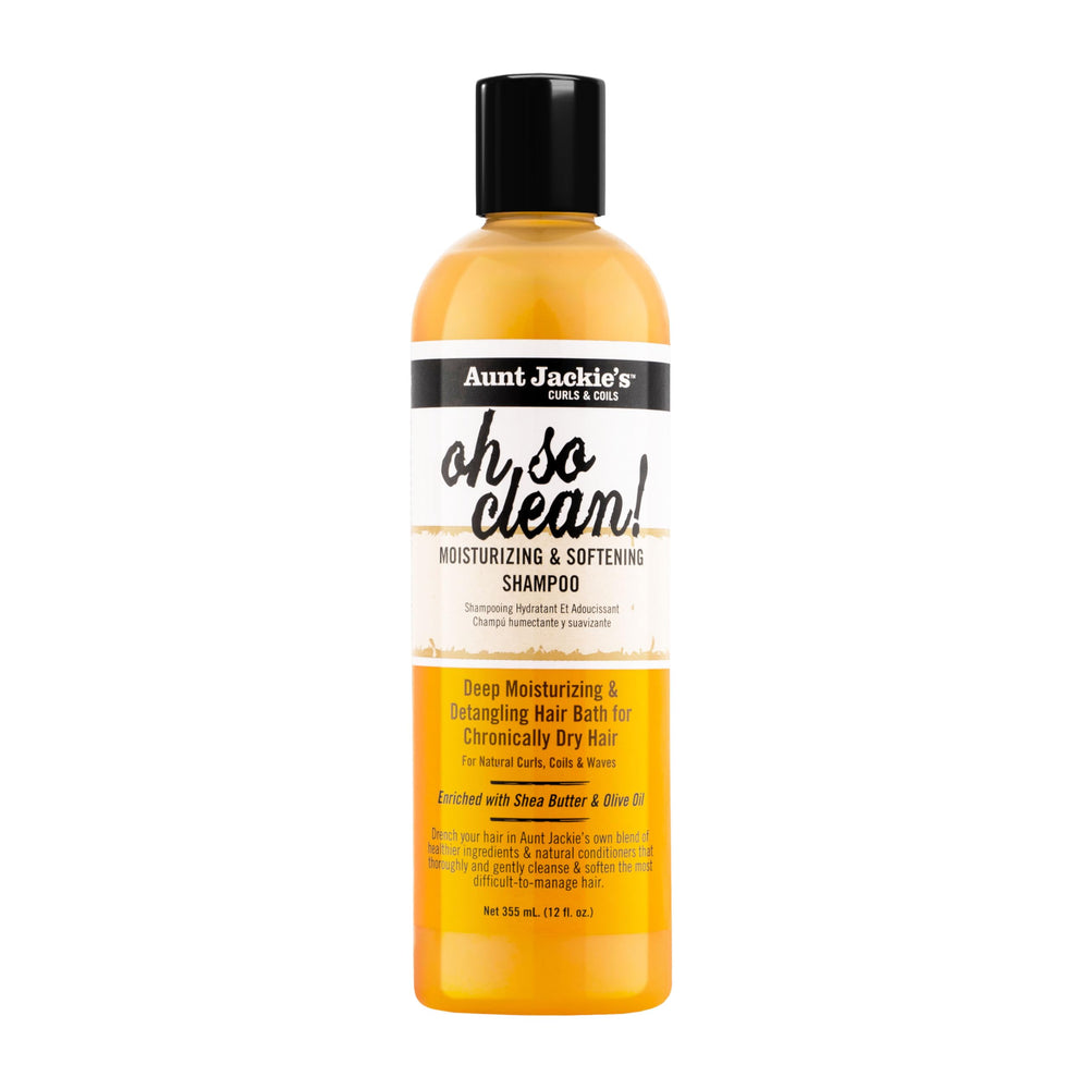 Aunt Jackie's Oh So Clean: botella de champú hidratante para rizos definidos.