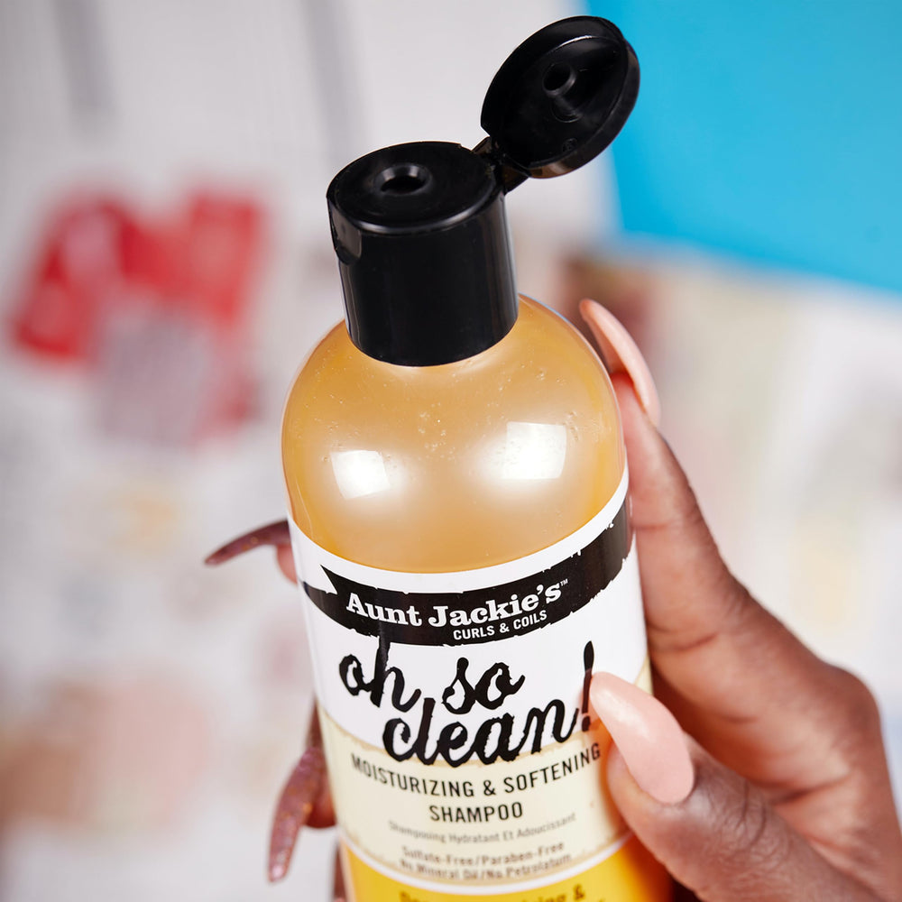 Aunt Jackie's Oh So Clean: lavado que elimina impurezas sin resecar.