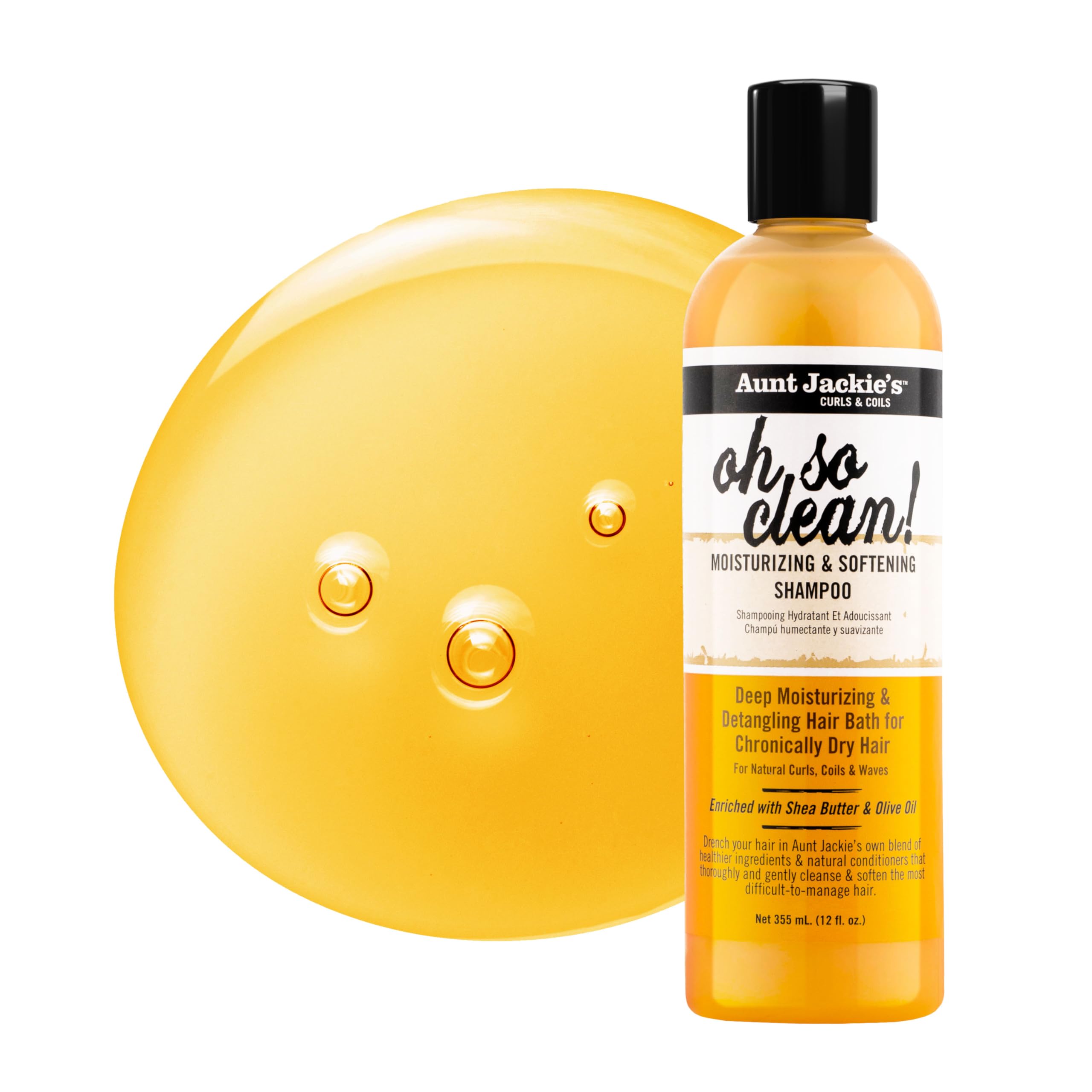 Aunt Jackie's Oh So Clean: masaje capilar suave sin irritar el cuero cabelludo.