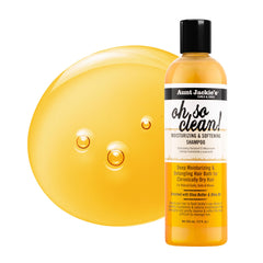 Aunt Jackie's Oh So Clean: masaje capilar suave sin irritar el cuero cabelludo.