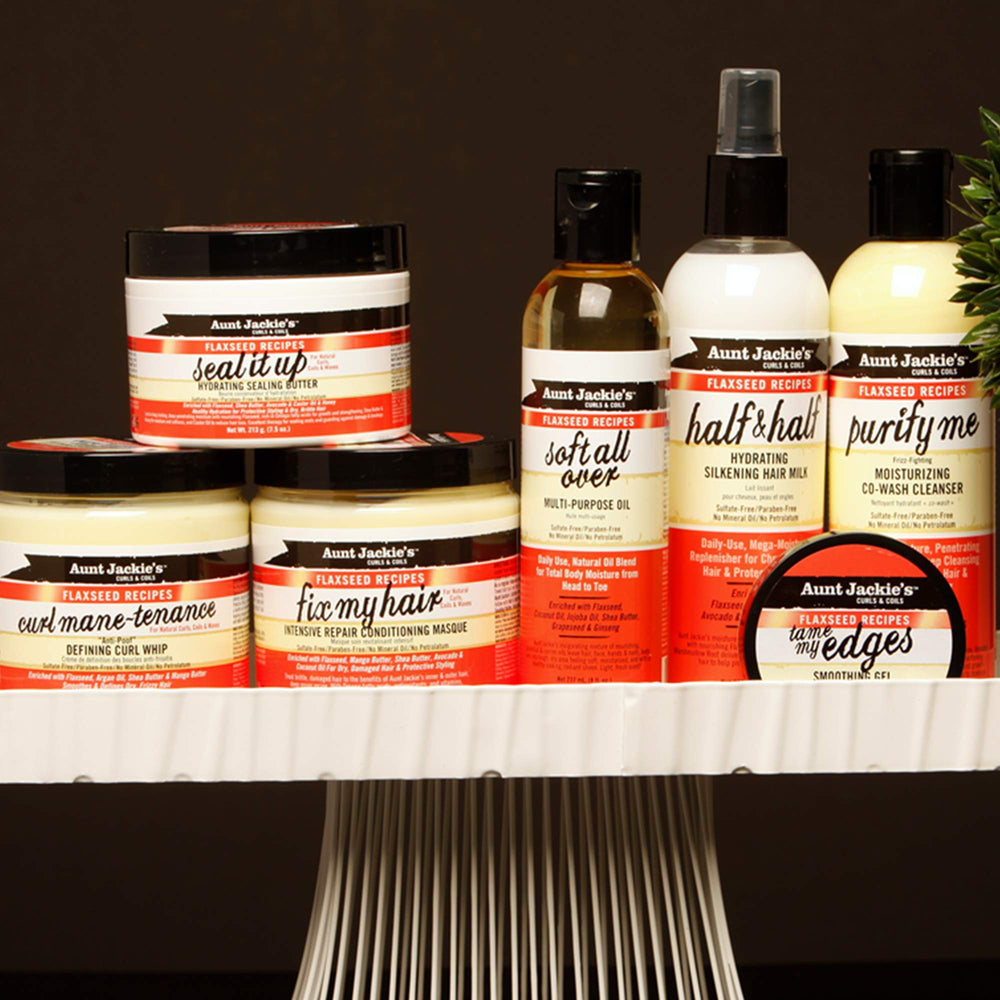 Aunt Jackie's uso diario, protección y nutrición para estilos protegidos.