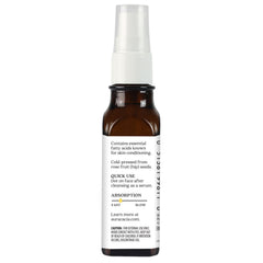 Etiqueta orgánica de Aura Cacia destaca pureza y origen.