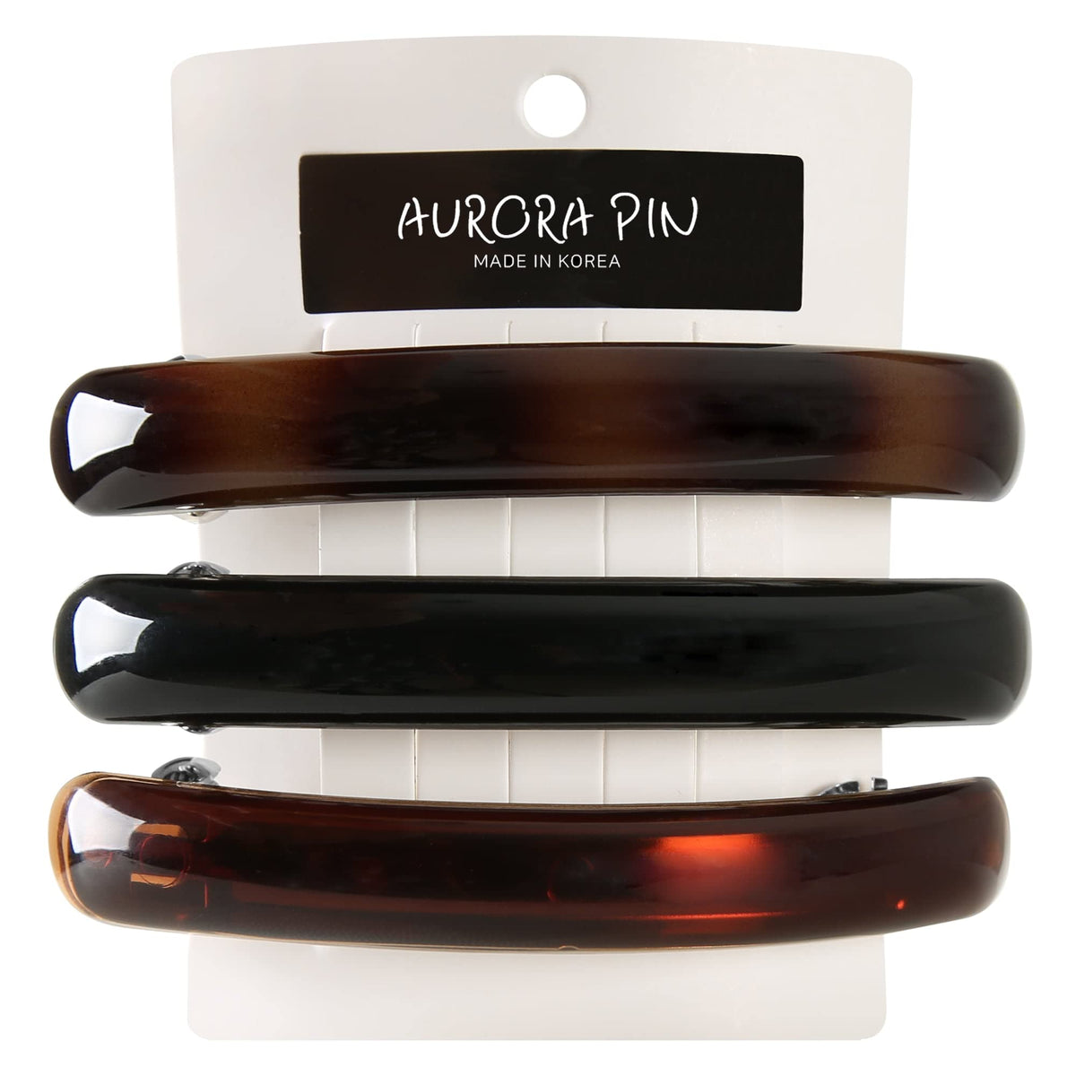 Aurora Pin clip de pelo tortuga marrón claro para peinados rápidos y duraderos