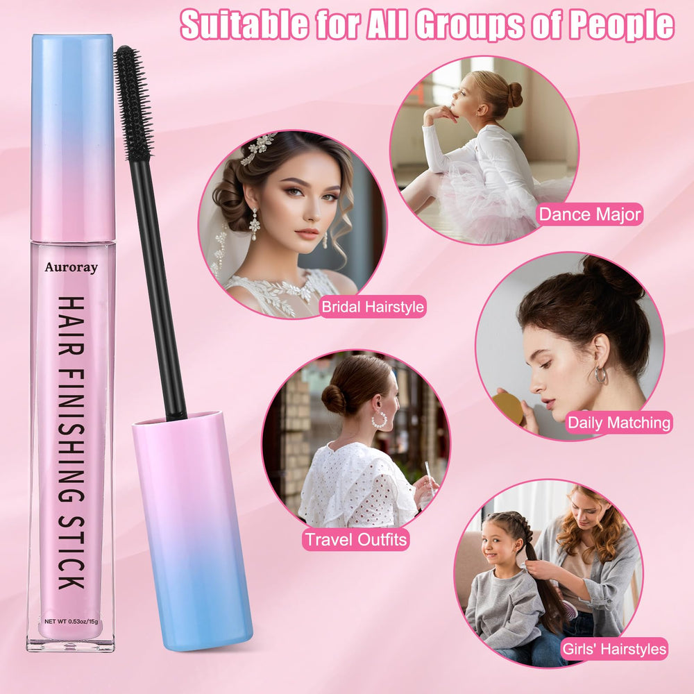 Auroray peine de borde grande, define bordes con fijación duradera en el cabello.
