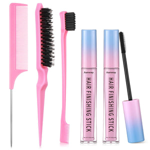 Auroray stick de acabado para pelo, botella compacta con textura ligera para fijación suave.