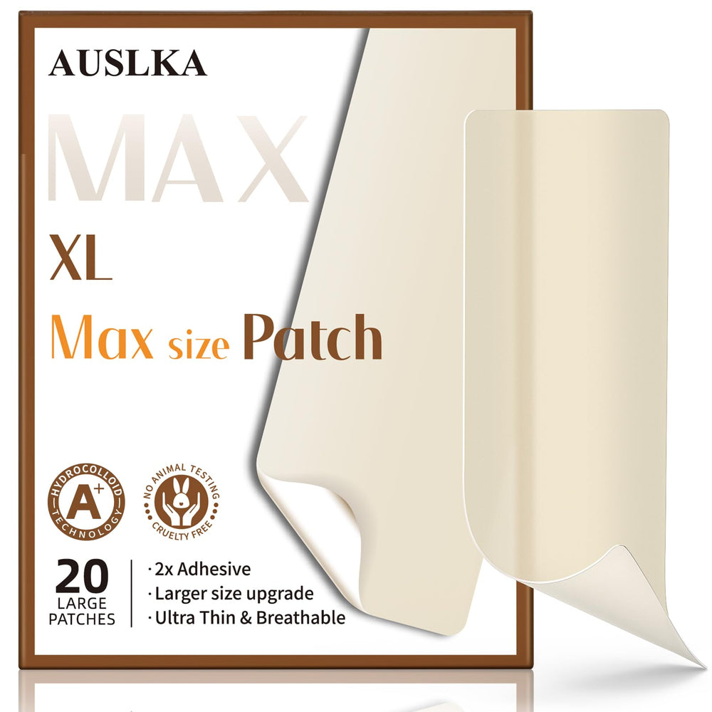 AUSLKA parche XL para imperfecciones en nariz, cobertura discreta durante la noche.