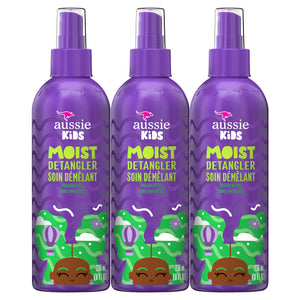 Aussie Kids Desenredante, botella rociadora para uso diario y desenredo suave.