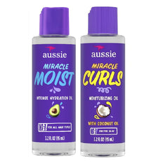 Aussie Miracle Moist: botella para aplicación rápida que hidrata y aporta brillo sin grasa.