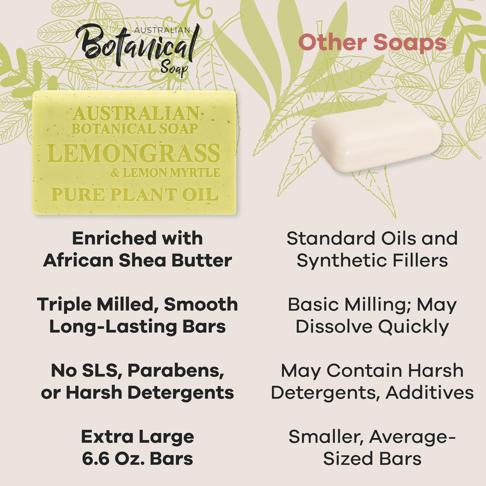 Australian Botanical Soap, crema enriquecida con manteca de karité para piel nutrida.