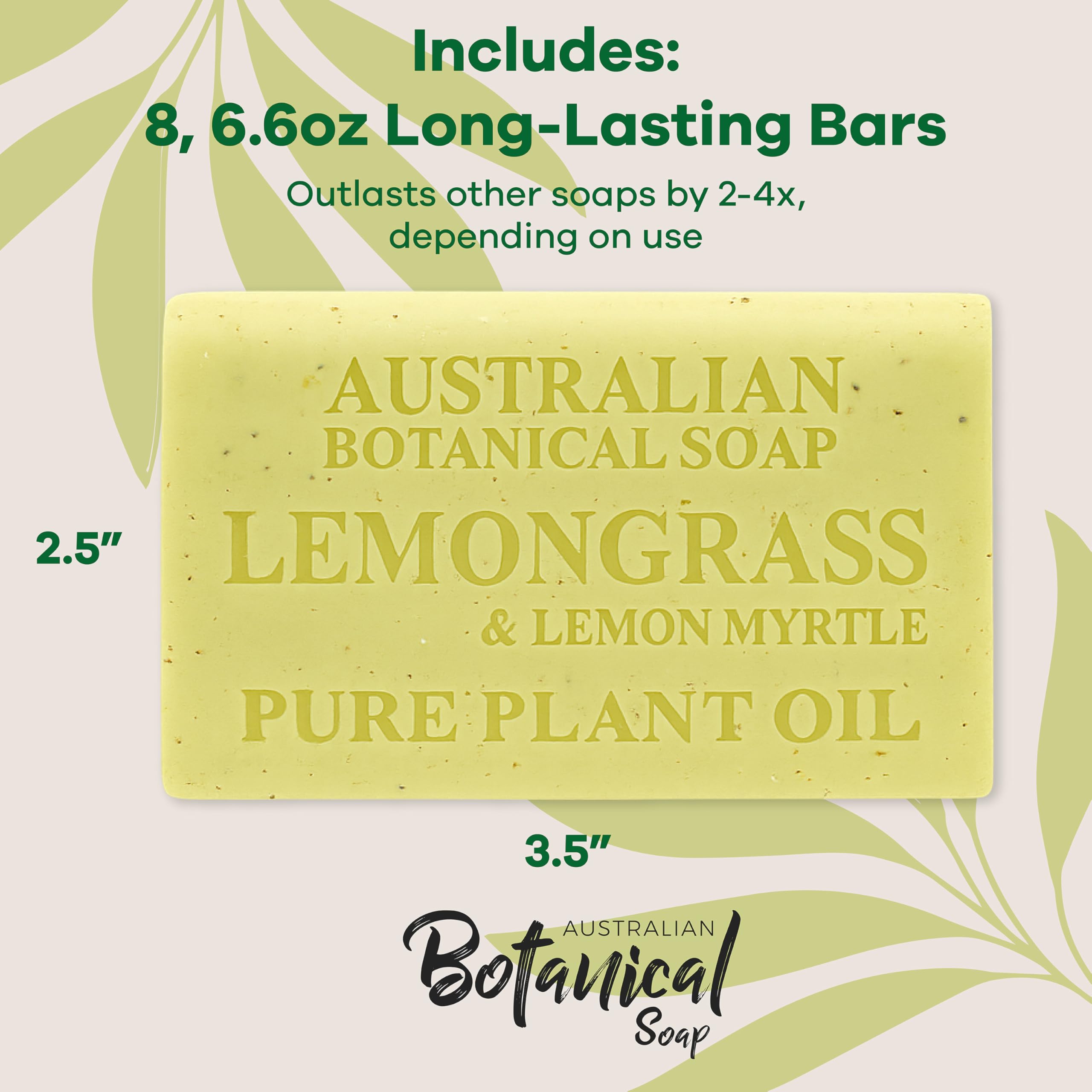 Australian Botanical Soap, lavado diario con fragancia cítrica suave.