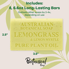 Australian Botanical Soap, lavado diario con fragancia cítrica suave.