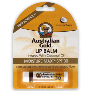 Australian Gold bálsamo labial SPF30 en envase para uso diario