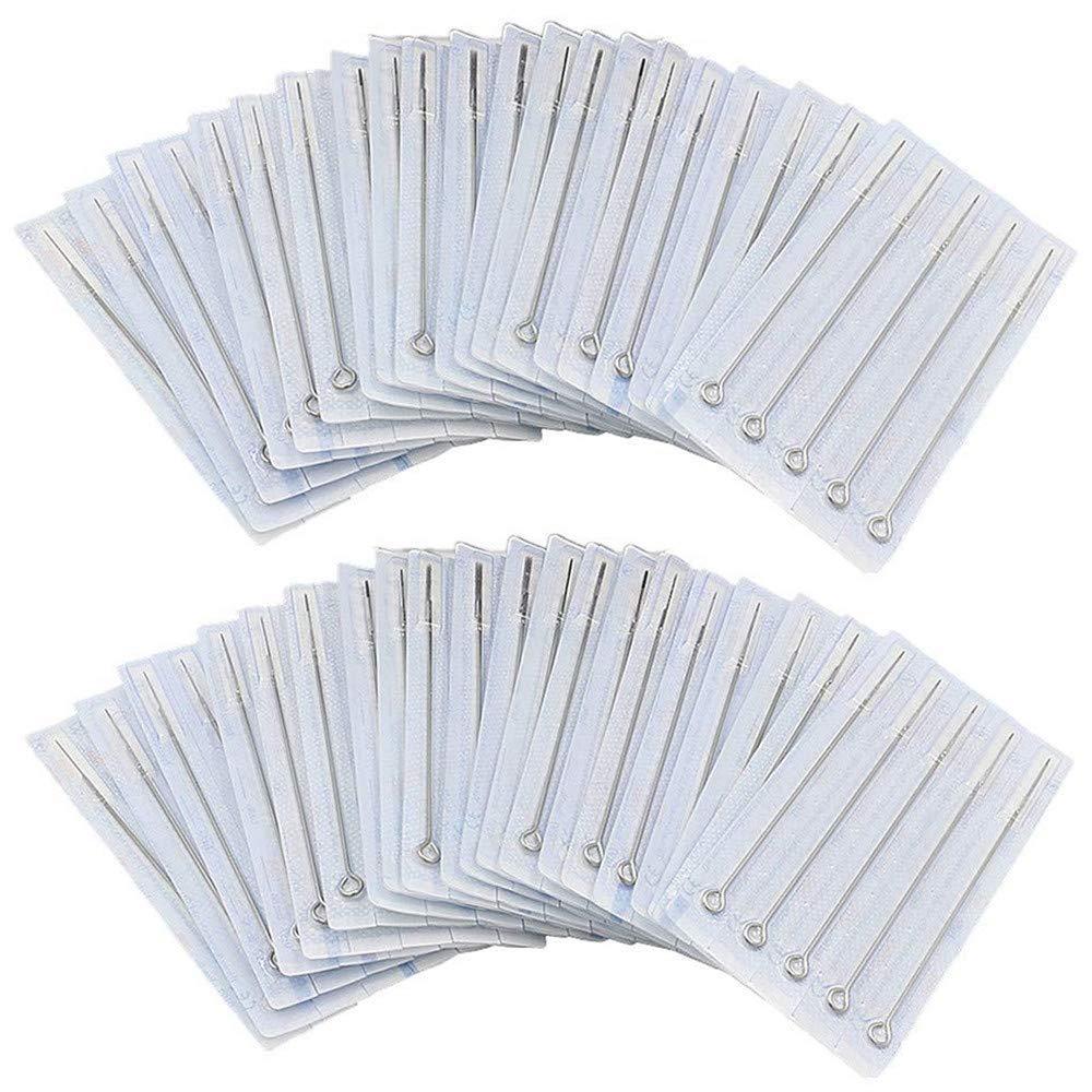Agujas Autdor mezcla 50pcs RL/RS/M1 para líneas versátiles